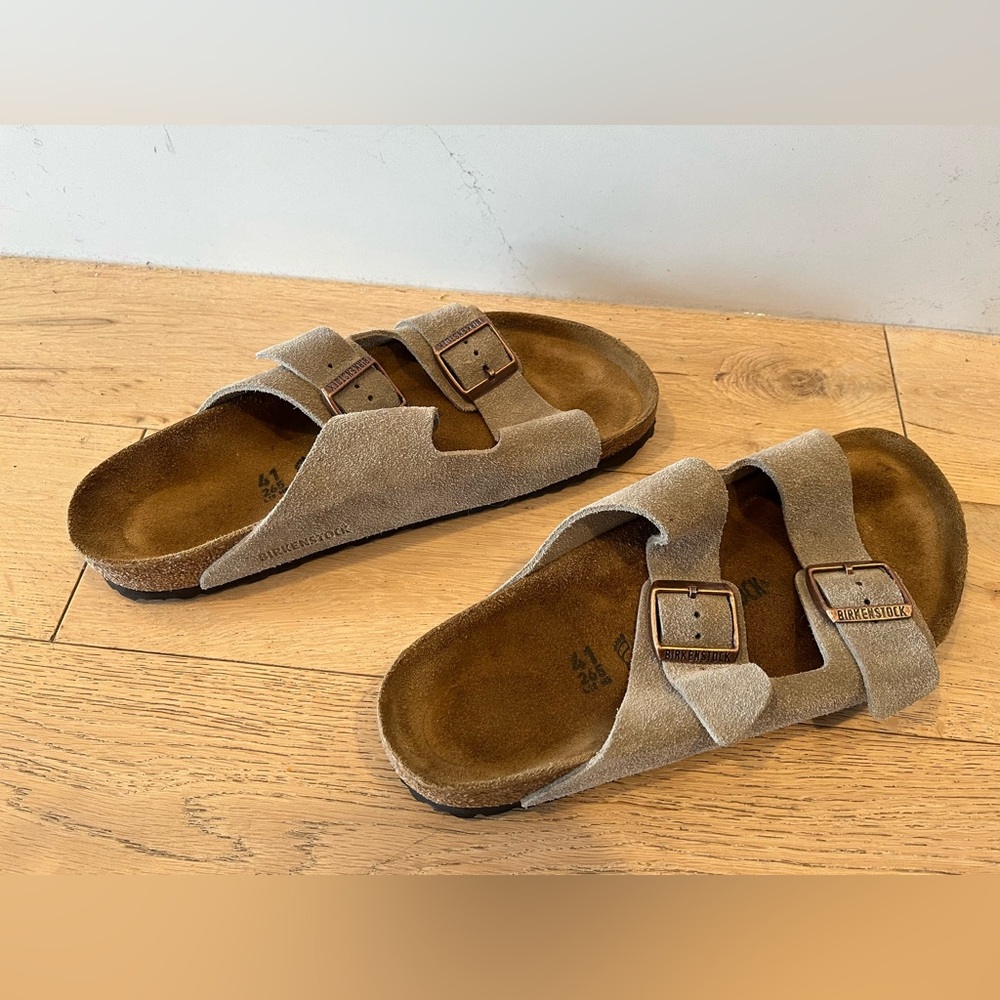 Suede Birkenstocks size 41